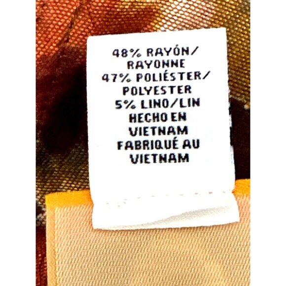 Ruby Rd Size 10 Autumn Print Mandarin Collar Button Jacket Vibrant PrintMultico - Picture 8 of 12